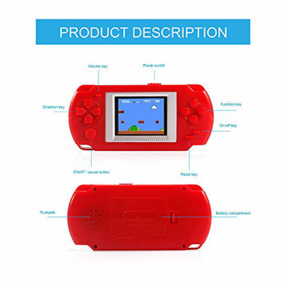 Picture of Handheld Game Machine + 5-inch 3 Pieces / Set of 5-inch Super Mario Bros .Mario, Luigi, Yoshi PVC Action Doll Toys and Children's Game Machine