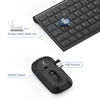 Picture of Seenda Ultra Slim Low Profile Wireless Keyboard and Mouse Combo with Number Pad for Windows Devices, Black