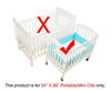 Picture of American Baby Company Heavenly Soft Minky Dot Portable and Mini-Crib Bumper, Blue Puff (Not for Crib), for Boys and Girls