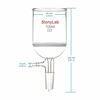 Picture of StonyLab Borosilicate Glass Buchner Filtering Funnel with Fine Frit(G3), 56mm Inner-Diameter, 60mm Depth, with 24/40 Standard Taper Inner Joint and Vacuum Serrated Tubulation (100ml)