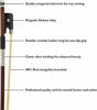 Picture of MI&VI Classic Brazilwood Cello Bow (1/2 Size) with Ebony Frog and Octagonal Silver Mount | Well Balanced | Light Weight | Real Mongolian Horse Hair - By MIVI Music