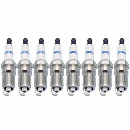 Picture of HiVehicle Iridium Spark Plug OE12621258 41 110 - Pack of 8, For Chevy GMC Cadillac Buick,Hummer,Isuzu,Pontiac,Saab