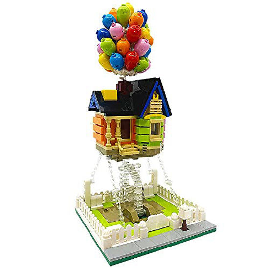 Picture of ENJBRICK Up Balloon House Building Kit for Kids Age 8-14 Yrs,Creative Building Block Set 635pcs,Girl Toys for Christmas and Birthday Gifts,Tensegrity Sculptures Building