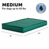 Picture of BarkBox Outdoor All Weather Dog/Cat Bed, Waterproof, Removable Cover, Cooling Foam Layer & Memory Foam for Orthopedic Joint Relief, All Season Camping Crate Pet Mattress for Small/Medium/Large Pets