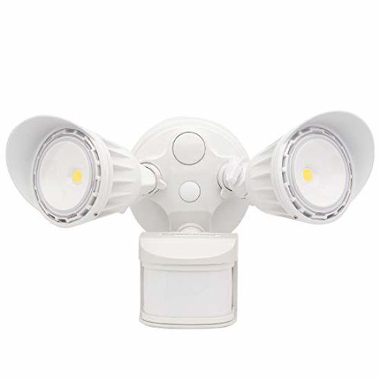 Picture of SAATLY 20W LED Security Lights Motion Sensor Light Outdoor 2100LM 5000K 270°Motion Angle DIM Mode Available IP65 Waterproof with Photocell Full Metal ETL Certified Motion Detected Flood Light