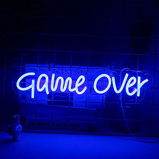 Game Over Neon Sign Gamer Led Light