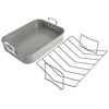 Picture of Gibson Home Oster Greystone 2-Piece Carbon Steel Roaster Pan w/Rack, Grey Speckle