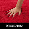 Picture of Gorilla Grip Premium Luxury Bath Rug, 36x24, Absorbent, Soft, Thick Shag, Bathroom Mat Rugs, Machine Wash and Quick Dry, Plush Carpet Mats for Bath Room, Shower, Bathtub and Spa Floors, Red