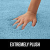 Picture of Gorilla Grip Premium Luxury Bath Rug, 36x24, Absorbent, Soft, Thick Shag, Bathroom Mat Rugs, Machine Wash and Quick Dry, Plush Carpet Mats for Bath Room, Shower, Bathtub and Spa Floors, Sky