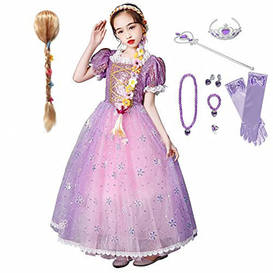 Picture of Kidswant Toddler Baby Girls Luxury Princess Party Halloween Cosplay Costume Dress Up with Accessorries