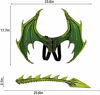 Picture of MANO Halloween Dragon Costume Cosplay Carnival Wings Tail Accessory for KidsGreen