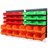 Picture of SWANLAKE 30PCS Wall Mounted Storage Bins, Plastic Garage Rack ,Screw Storage ,Tool Organizers.