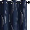 Picture of Deconovo Navy Blackout Curtains, Thermal Insulated Room Darkening Blackout Curtains for Living Room, Navy Blue, 2 Panels, 42x63 Inch