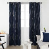 Picture of Deconovo Navy Blackout Curtains, Thermal Insulated Room Darkening Blackout Curtains for Living Room, Navy Blue, 2 Panels, 42x63 Inch