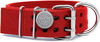 Picture of Pit Bull Collar, Dog Collar for Large Dogs, Heavy Duty Nylon, Stainless Steel Hardware (Medium, Fire Engine Red)