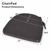 Picture of Shinnwa Chair Cushion with Ties for Dining Chairs [17 x 16.5 Inches] Non Slip Kitchen Dining Chair Pad and Seat Cushion with Machine Washable Cover Set of 2 - Dark Brown