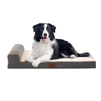 GetUSCart- FEANDREA Dog Bed, Pet Sofa for Dog, Cat, Donut Shape, Anti-Slip,  Washable, Round, 25.6 Inches Dia., Gray UPGW65G