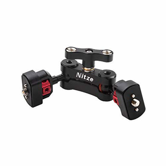 Picture of Nitze Magic Arm Articulating Double Ballheads with 1/4Screws for Monitor & LED Light - N50C