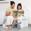 Picture of Potty Training Seat with Step Stool Ladder,SKYROKU Potty Training Toilet for Kids Boys Girls Toddlers-Comfortable Safe Potty Seat with Anti-Slip Pads Ladder (Grey)