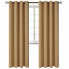 Picture of BGment Blackout Curtains for Living Room - Grommet Thermal Insulated Room Darkening Curtains for Bedroom, 2 Panels of 52 x 84 Inch, Khaki