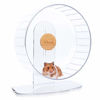 Picture of Niteangel Super-Silent Hamster Exercise Wheels: - Quiet Spinner Hamster Running Wheels with Adjustable Stand for Hamsters Gerbils Mice Or Other Small Animals (L, Transparent)