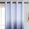 Picture of Yakamok 63 Inch Long Ombre Curtains,Thermal Insulated Light Blocking Greyish White to Black Gradient Color Curtains, Room Darkening Grommet Window Drapes for Living Room/Bedroom(2 Panels,52W x 63L)