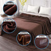 Picture of Soft Blanket King Size Fleece Warm Fuzzy Throw Blankets for The Bed Sofa Lightweight 350GSM HOZY Chocolate 90" 108"