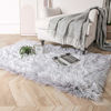 Picture of Ashler HOME DECO Soft Faux Sheepskin Fur Chair Couch Cover Area Rug Bedroom Floor Sofa Living Room Light Gray Rectangle 3 x 5 Feet