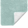 Picture of Gorilla Grip Luxury Chenille Bathroom Rug Mat, 44x26, Extra Soft and Super Absorbent Shaggy Rugs, Machine Washable, Quick Dry Bathmat, Plush Carpet for Tub, Shower Bath Room Floor Mats, Seablue