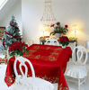 Picture of Grelucgo Embroidered Christmas Holiday Holly Tree Tablecloth (52 Inches Square Tablecloth)