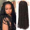 Picture of 8 Packs Pretwisted Passion Twist Crochet Hair 20 Inch Pretwisted Spring Twist Crochet Hair for Black Women Prelooped Passion Twist Hair Crochet Braids Hair for Black Women (20 Inch (Pack of 8), 2#)