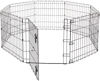 Picture of Amazon Basics Foldable Metal Pet Dog Exercise Fence Pen With Door Gate - 60 x 60 x 24 Inches, Black