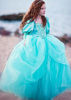 Picture of Little Mermaid Ariel Princess Dress Cinderella Halloween Costumes Dress Up Party Girls Cosplay Kids Ball Gown