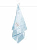 Picture of Little Giraffe Velvet Deluxe Blanky, Blue, 14"x14"