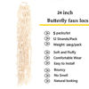 Picture of 5 Packs 24 Inch Butterfly Faux Locs Crochet Hair for Black Women Distressed Faux Locs Pre looped Pre-twisted Braids (24 inch 5 pack, #613)