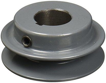 Picture of TB Woods AK6658 FHP Bored-to-size V-Belt Sheave, A Belt Section, 1 Groove, 5/8" Bore, Cast Iron, 6.45" OD, 3880 max rpm