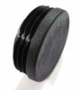 Picture of 40pcs Pack: 1 3/4 Inch Round Black Plastic End Cap (for Hole Size from 1 1/2 to 1 11/16, Including 1 5/8 inches), Cover for Steel Fence Post, Furniture Finishing Plug