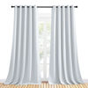 Picture of NICETOWN Room Darkening Draperies Curtains Panels, Window Treatment Thermal Insulated Grommet Room Darkening Curtains/Drapes for Bedroom (Greyish White, 2 Panels, 70-inch by 95-inch)