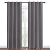 Picture of NICETOWN Blackout Curtains Panels for Bedroom - 3 Pass Microfiber Noise Reducing Thermal Insulated Solid Ring Top Blackout Window Drapes (2 Panels, 55 x 86 Inch, Gray)