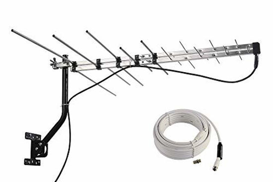 Picture of McDuory TV Outdoor Yagi Antenna with Long Range Reception Capacity - Digital TV Antenna Available for Attic or Roof Mount, Long Range Digital OTA Antenna for Clear Reception, 4K/1080P/HD