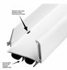 Picture of New: KS Hardware,Patent Pending, Adjustable Double Bubble Door Sweep, Draft Stopper, Under Door Seal for Exterior Doors, 1 3/4" x 42", White (42 inch)