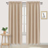 Picture of DWCN Blackout Curtains Room Darkening Thermal Insulated Bedroom Curtains Window Curtain Panels, 52 x 84 inches Long, Set of 2 Beige Rod Pocket Drapes