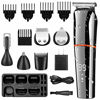 Picture of SURKER Beard Trimmer for Men Hair Clippers Body Mustache Nose Hair Groomer Cordless Precision Trimmer 6 in 1 Grooming Kit Waterproof USB Rechargeable