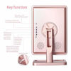 Picture of Lighted Makeup Mirror, Vanity Mirror with Bluetooth. Adjustable Brightness, Detachable 10X Magnification Spot Mirror, Rechargeable by Beautify Beauties (Rose Gold)