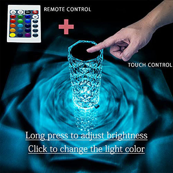 Lamp Shade 16 Color Changing RGB Night Light Touch Lamp (Remote & Touch)
