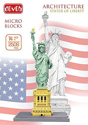 Picture of dOvOb Statue of Liberty Micro Mini Blocks Building Set (2510PCS) - Architectural Model Toys