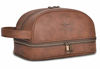 Picture of Vetelli Classic Leather Toiletry Bag and Dop Kit, Water-Resistant Lining, Perfect Gift And Travel Accessory For Men