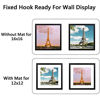 Picture of upsimples 16x16 Picture Frame Set of 3,Display Pictures 12x12 with Mat or 16x16 Without Mat,Multi Photo Frames Collage for Wall,Black