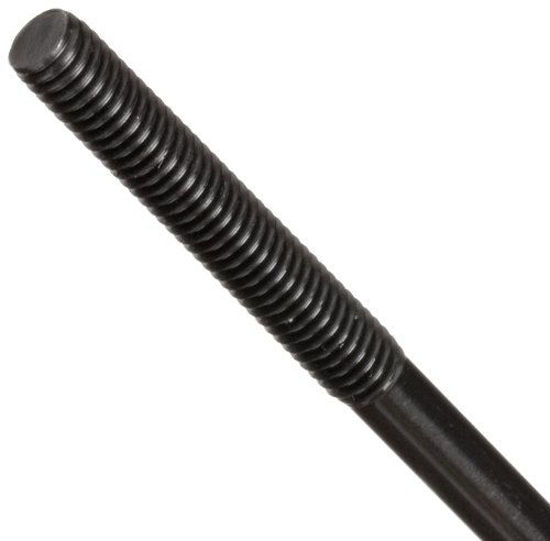 Picture of Carbon Steel Rod, Ends Threaded Equally, Black Oxide Finish, 3/4"-10 Threads, 24" Length, 2" Threaded Lengths, Made in US (Pack of 2)