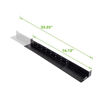 Picture of NavePoint 1U Rack Mount 4-Post Shelf Rail Full Depth - 33.5 Inches deep